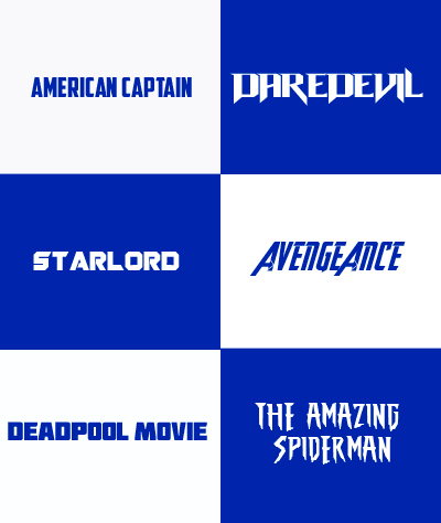 Marvel Fonts Pack by IsaGall on DeviantArt