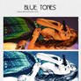 blue tones
