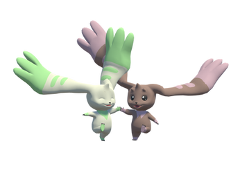 Terriermon And Lopmon (FBX+Blend)