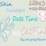 Skin Xwidget-Cat Pink DateTime