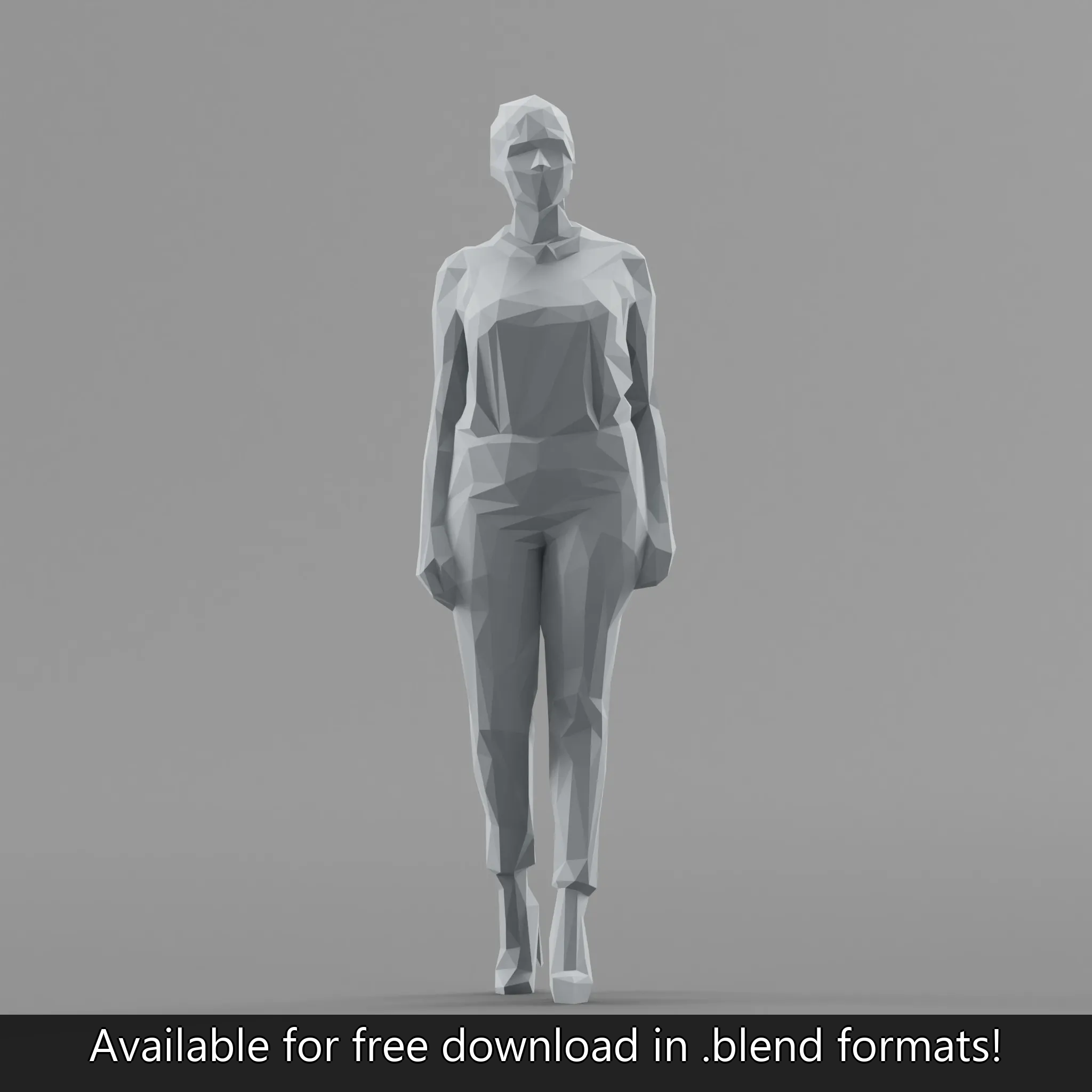 .blend Model Lowpoly Female Walking by Siu2212 on DeviantArt