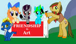 original friendship is art banner by Vector-Brony