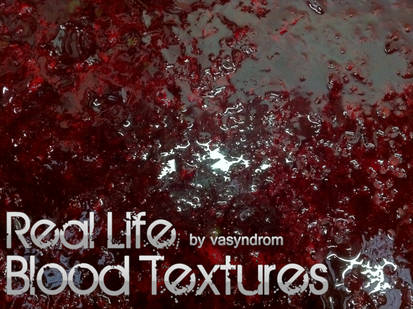 Real Life Blood Textures