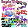 Justin bieber nombre png