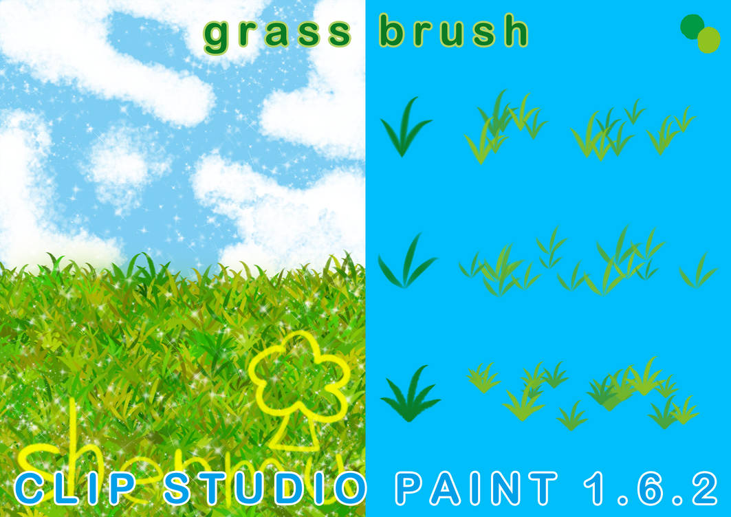 Grass Brush(CLIP STUDIO PAINT) by honghuilinshenmu on DeviantArt