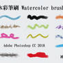 Watercolor brushes(Adobe Photoshop CC 2018)