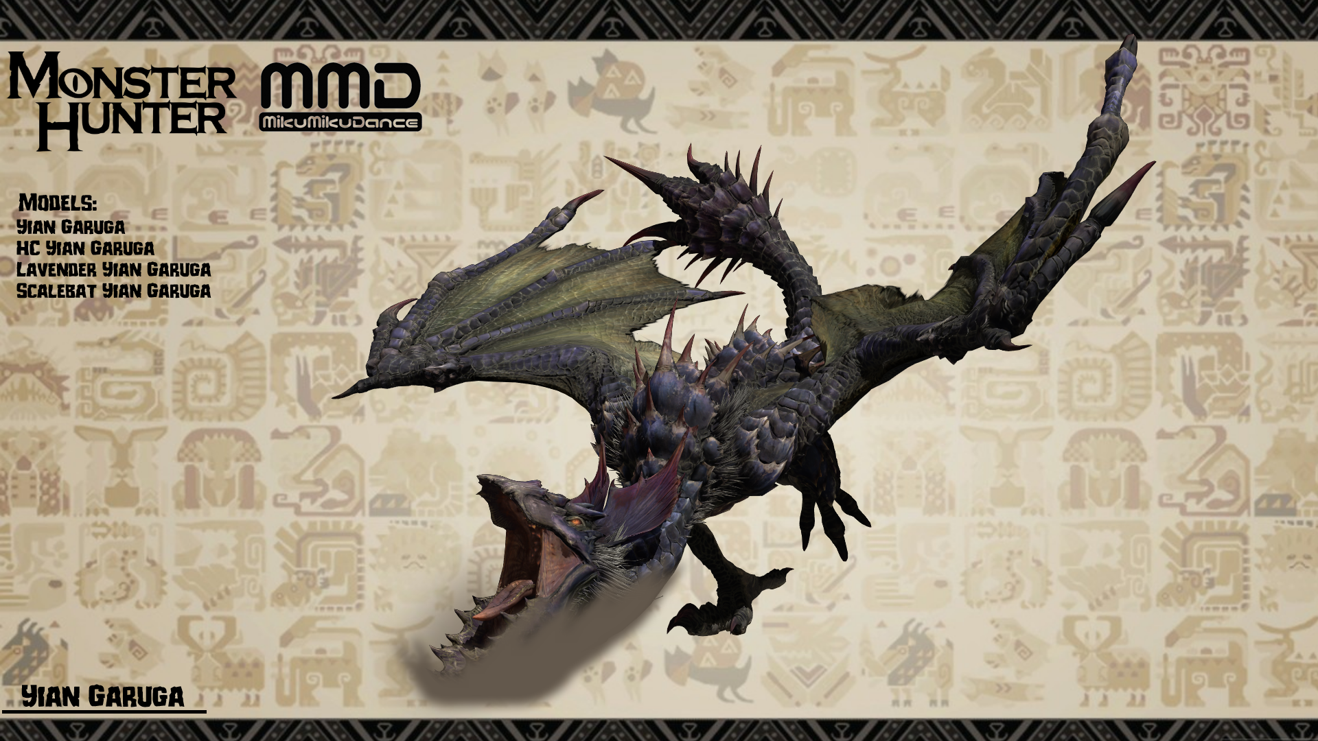 MMD Monster Hunter:Yian Garuga + Download by Francoraptor2018 on DeviantArt