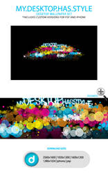 my.desktop.has.style by yt458, visual art