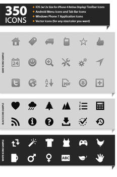 350 Mobile App Icons