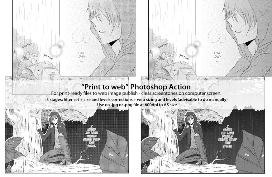 manga print to web ps action by