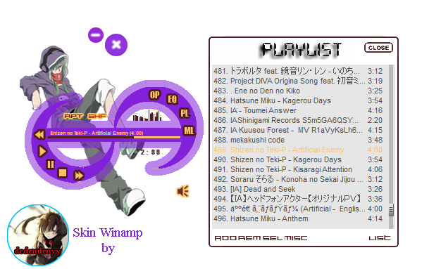 Kido Tsubomi Skin Winamp