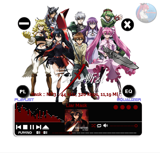 Akame Ga Kill Skin Aimp3 By Dedendenyy On Deviantart