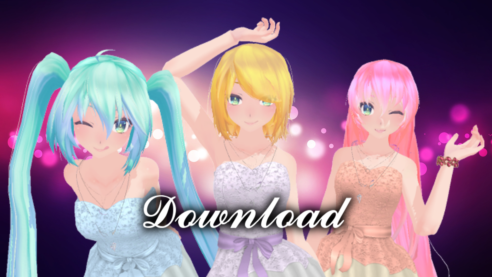 TDA Pack Rin-Miku-Luka Download!! by KiiroKitsune99