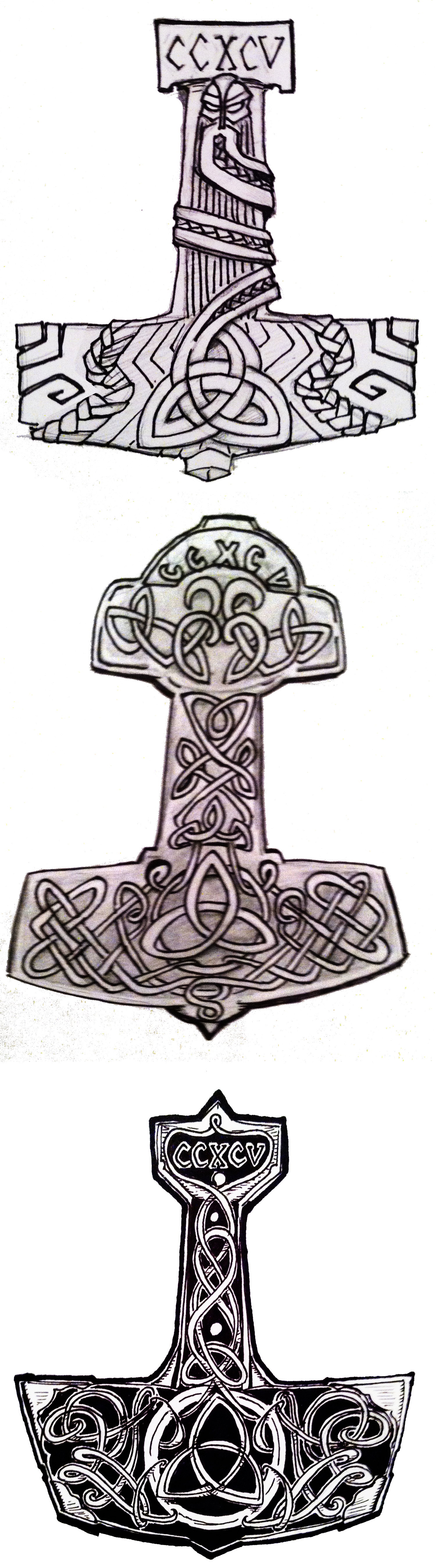 Scandinavian Pagan Set - Thors Hammer - Mjollnir, Odin Sign - Valknut and  World Dragon Jormundgand. Illustration of Stock Vector - Illustration of  ragnarok, mjolnir: 113643950