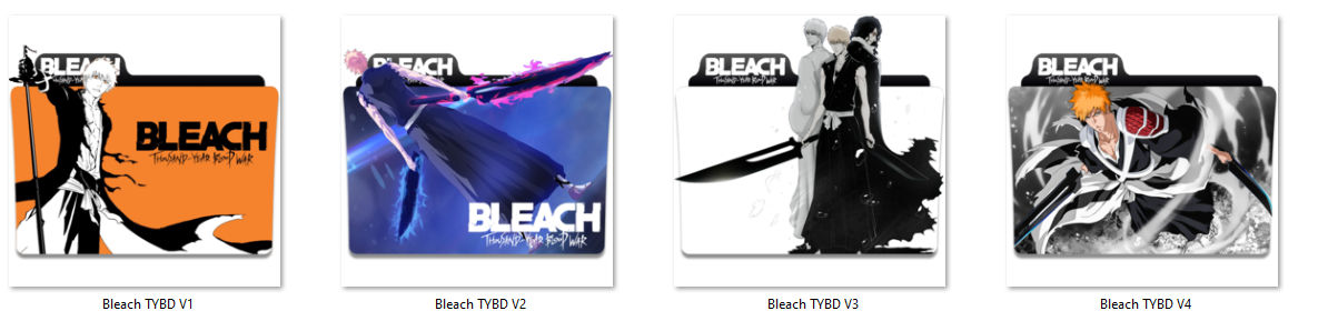 Bleach Thousand Year Blood War Folder Icons by PaulKnight521995 on ...