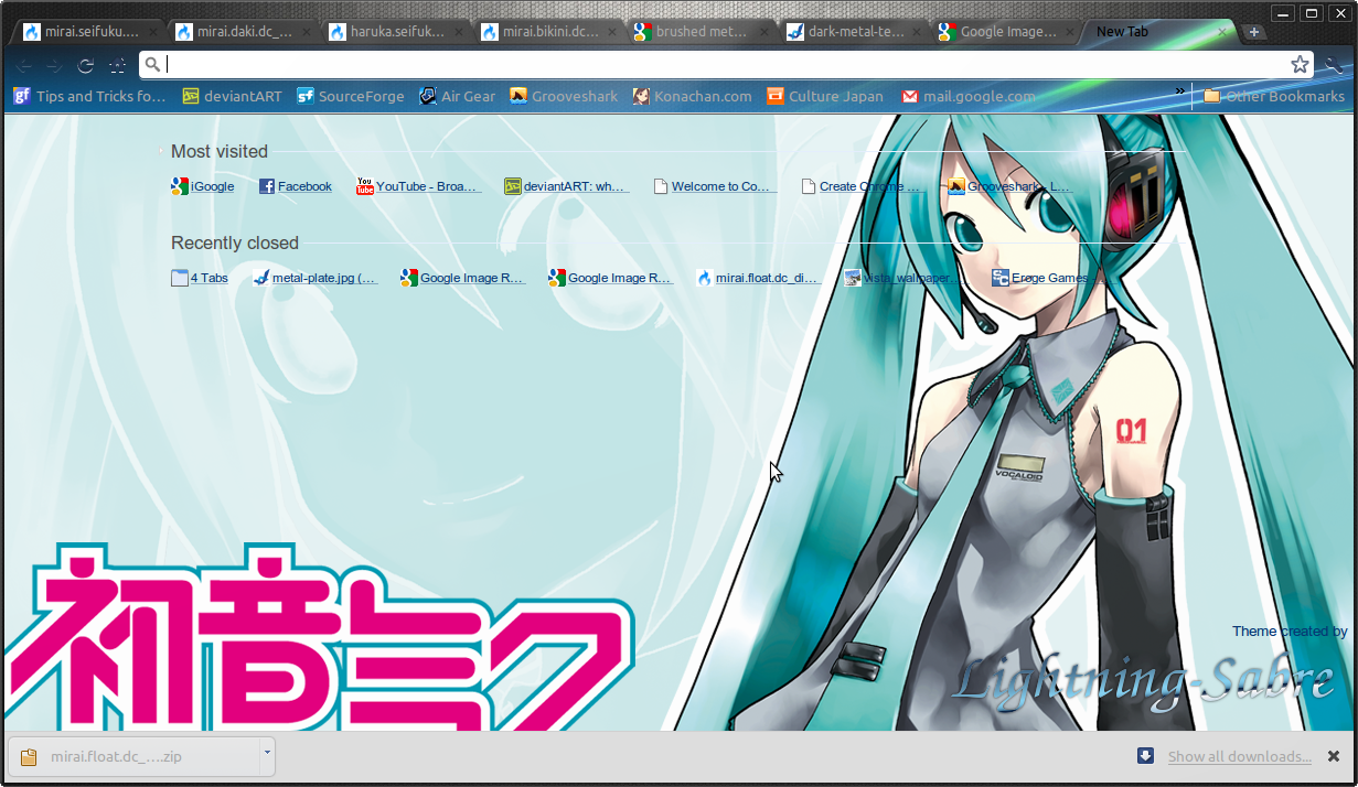 metal-vista-Miku chrome theme by lightning-sabre on DeviantArt