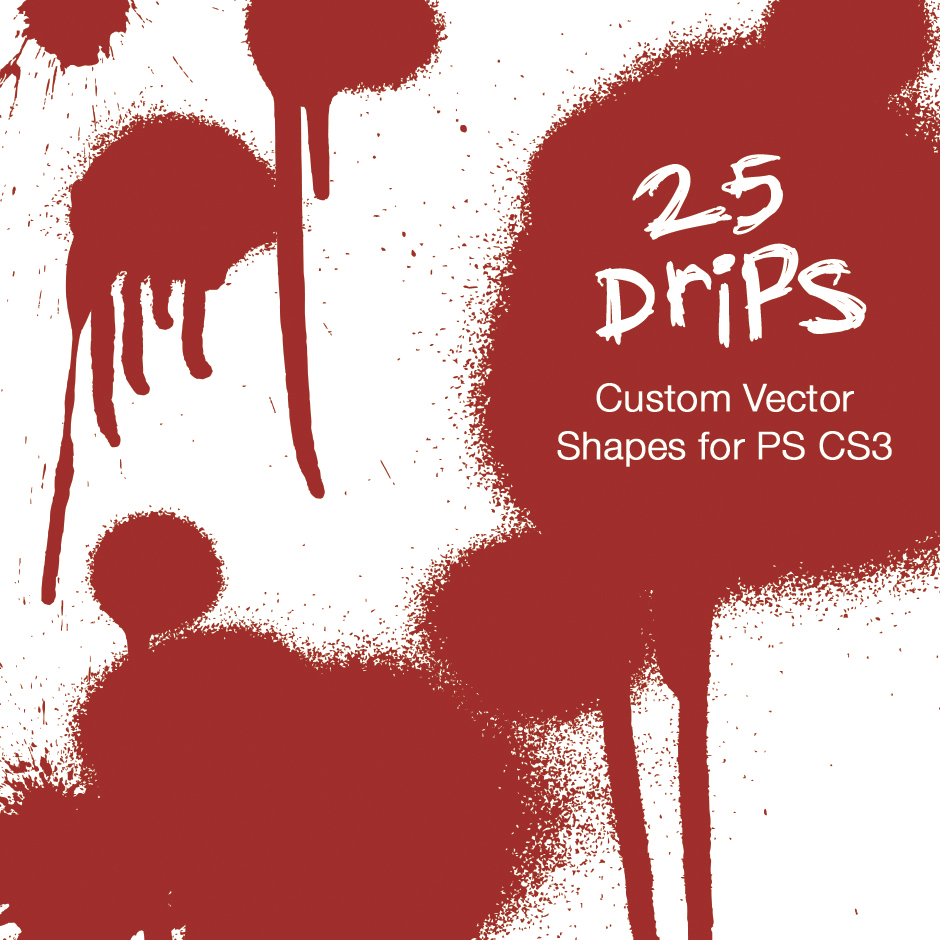 25 Drips - Custom PS CS3 Shape by SynergyDigital on DeviantArt