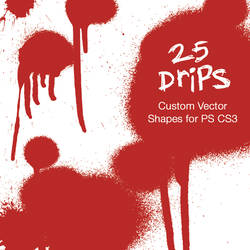 25 Drips - Custom PS CS3 Shape