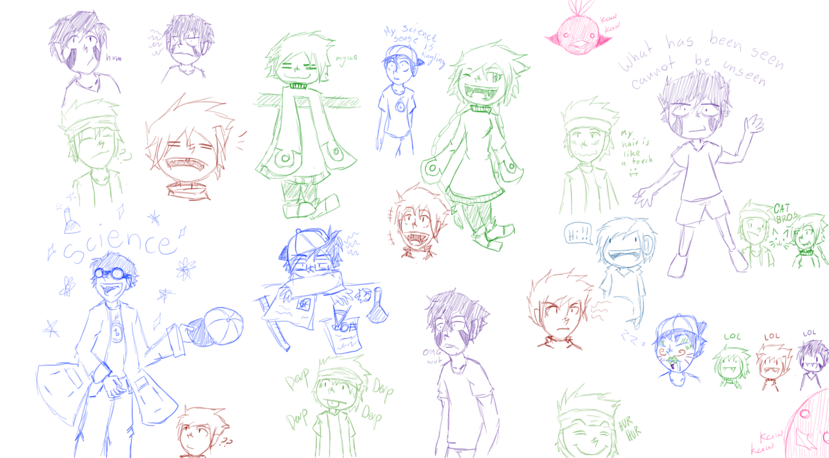 Sketchdump by forgetfulmoa on DeviantArt