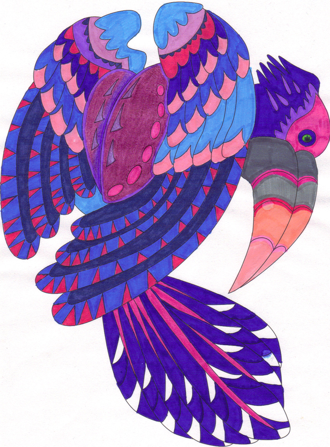 Bird Of Paradise Coloring Page by kirbytopolis on DeviantArt
