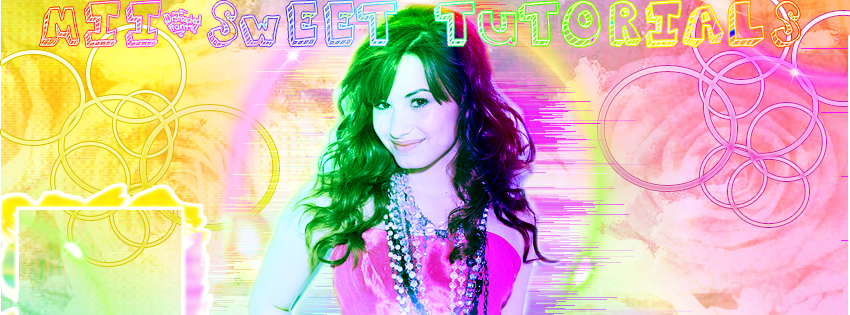 Demi Lovato Rainbow FB Cover psd v.1