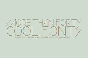 Cool Fonts