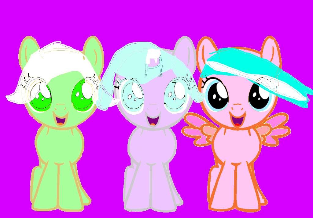 3 happy fillies by fluttershyfan2 on DeviantArt