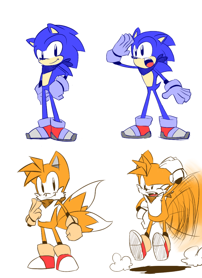 Sonic And Tails Fan Redesigns By Theupbringer On Deviantart
