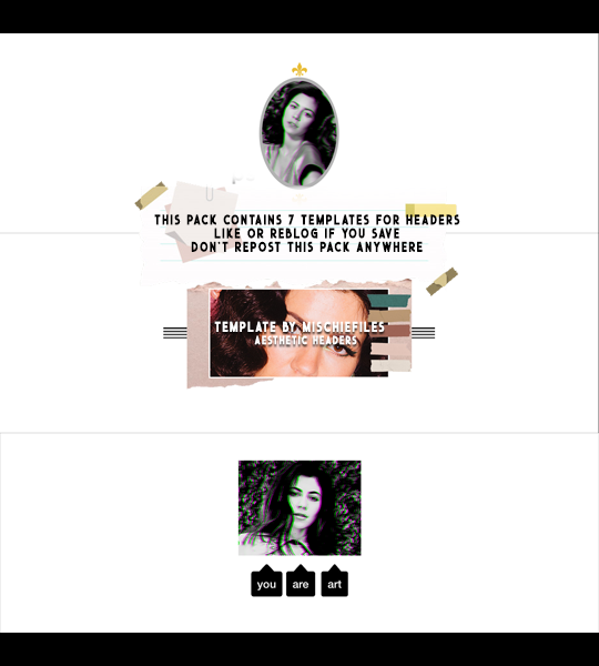 Pack Headers Template By Mischiefiles by ilysherlock on DeviantArt