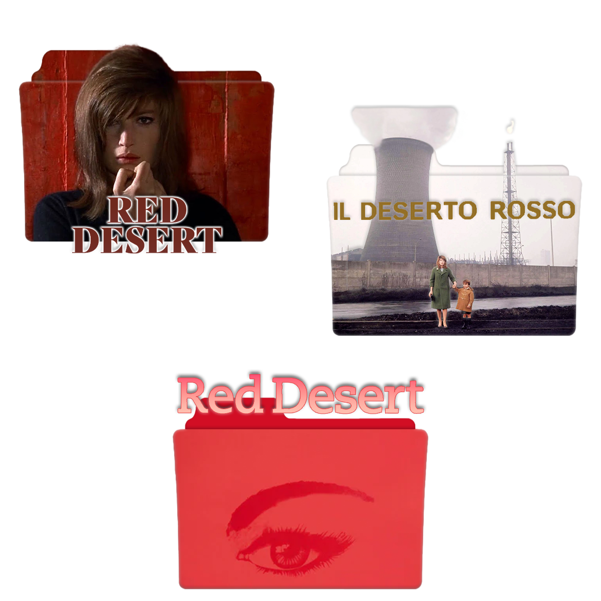 Red Desert 1964 Folder Icon Set by Dirt290x on DeviantArt