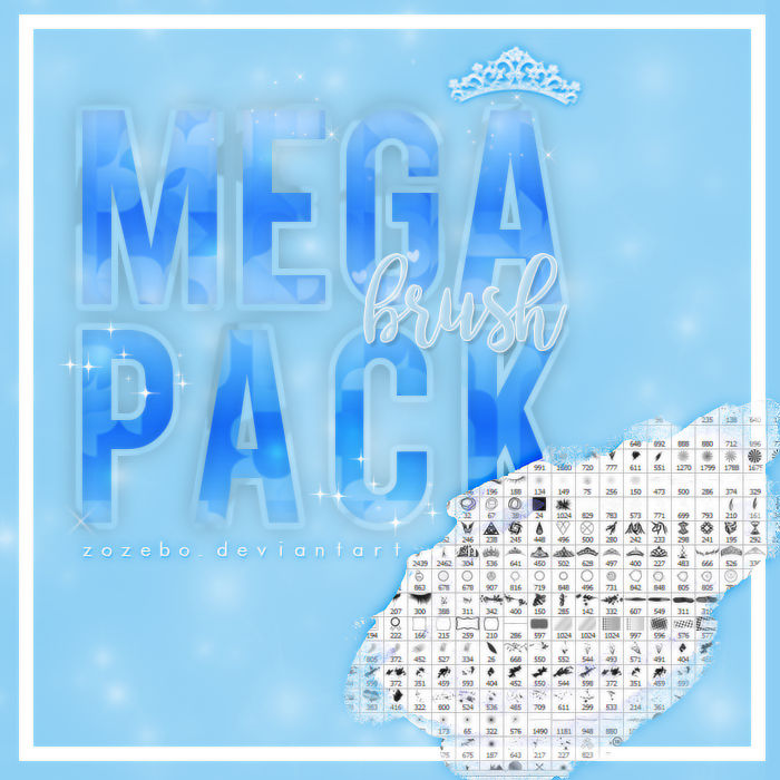 + MEGA BRUSH PACK! by ZozeBo on DeviantArt