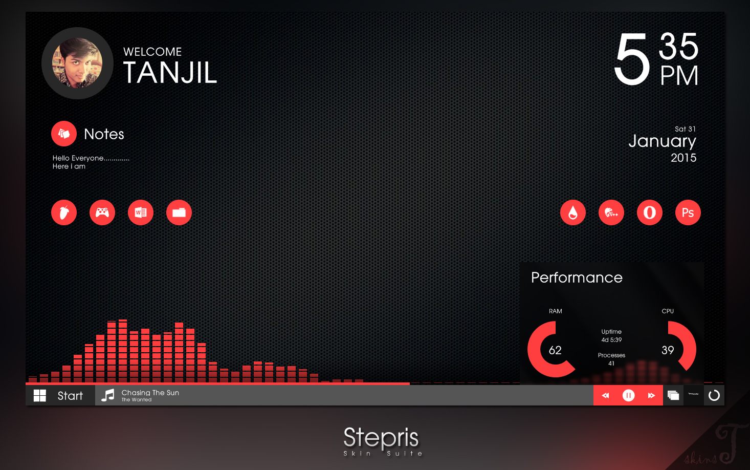 Updated Stepris V1 3 For Rainmeter By T Projects On Deviantart