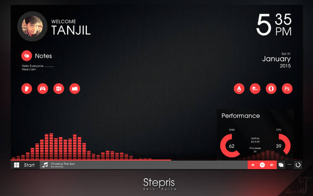 [Updated] Stepris v1.3 for Rainmeter