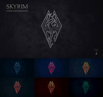 Skyrim Logo Backgrounds Pack