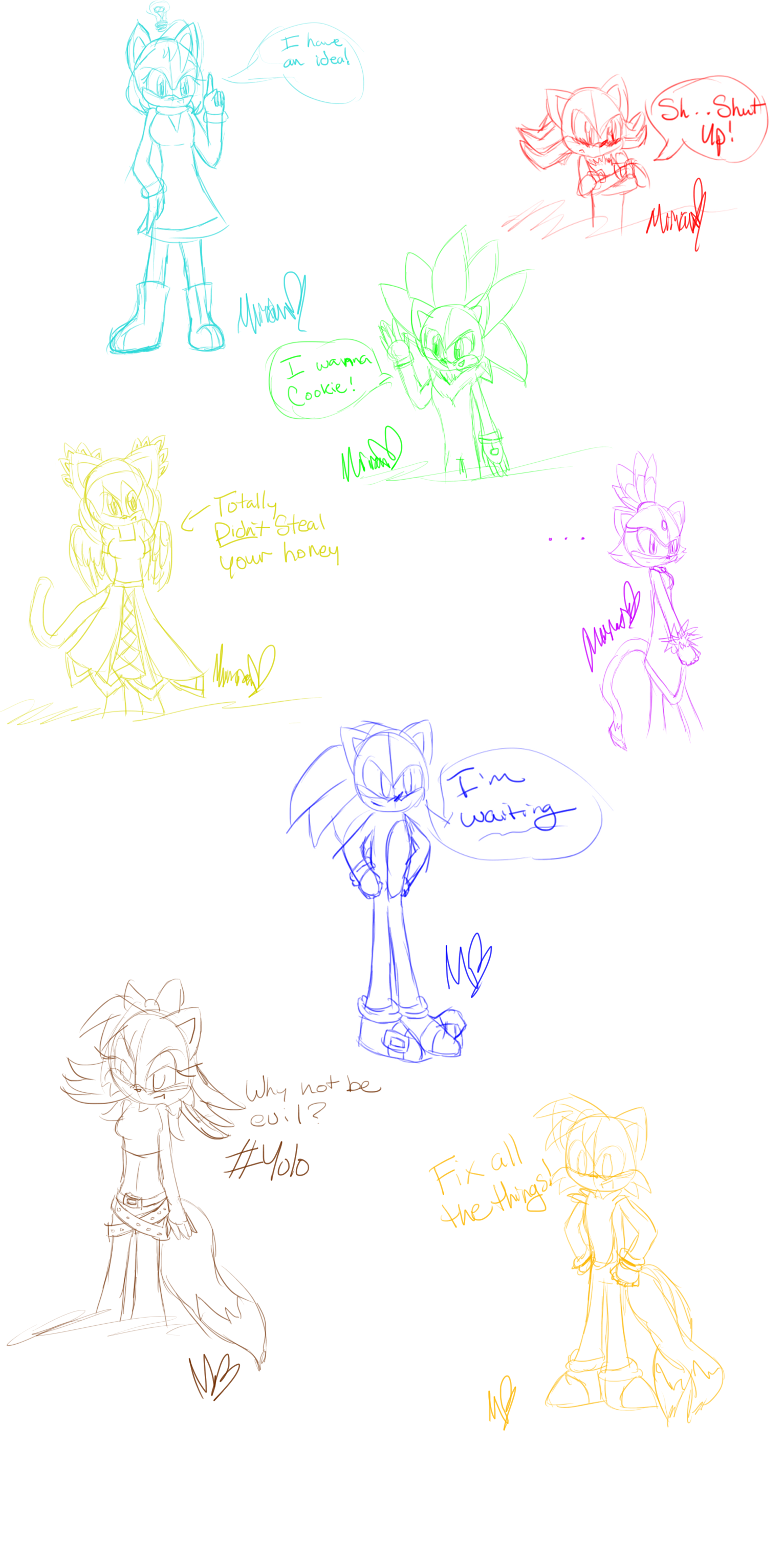Sonic Sketch Dump by kaya1ism on DeviantArt