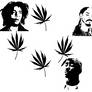Marley Snoop Tupac vector