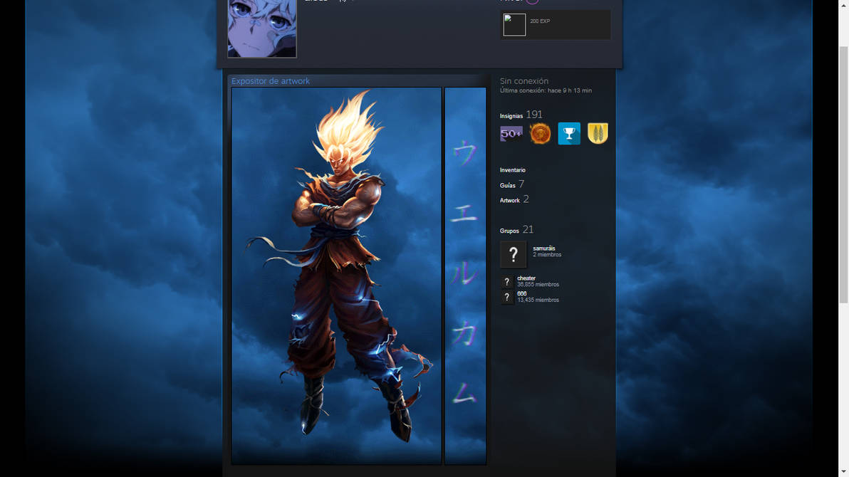 Steam Artwork Design Goku Ssj Animated By Svmurai On Deviantart