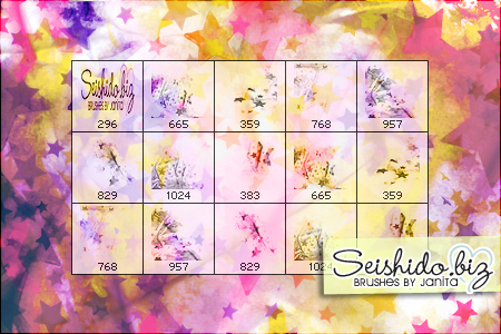 FREE Grungy Star Brushes by seishido
