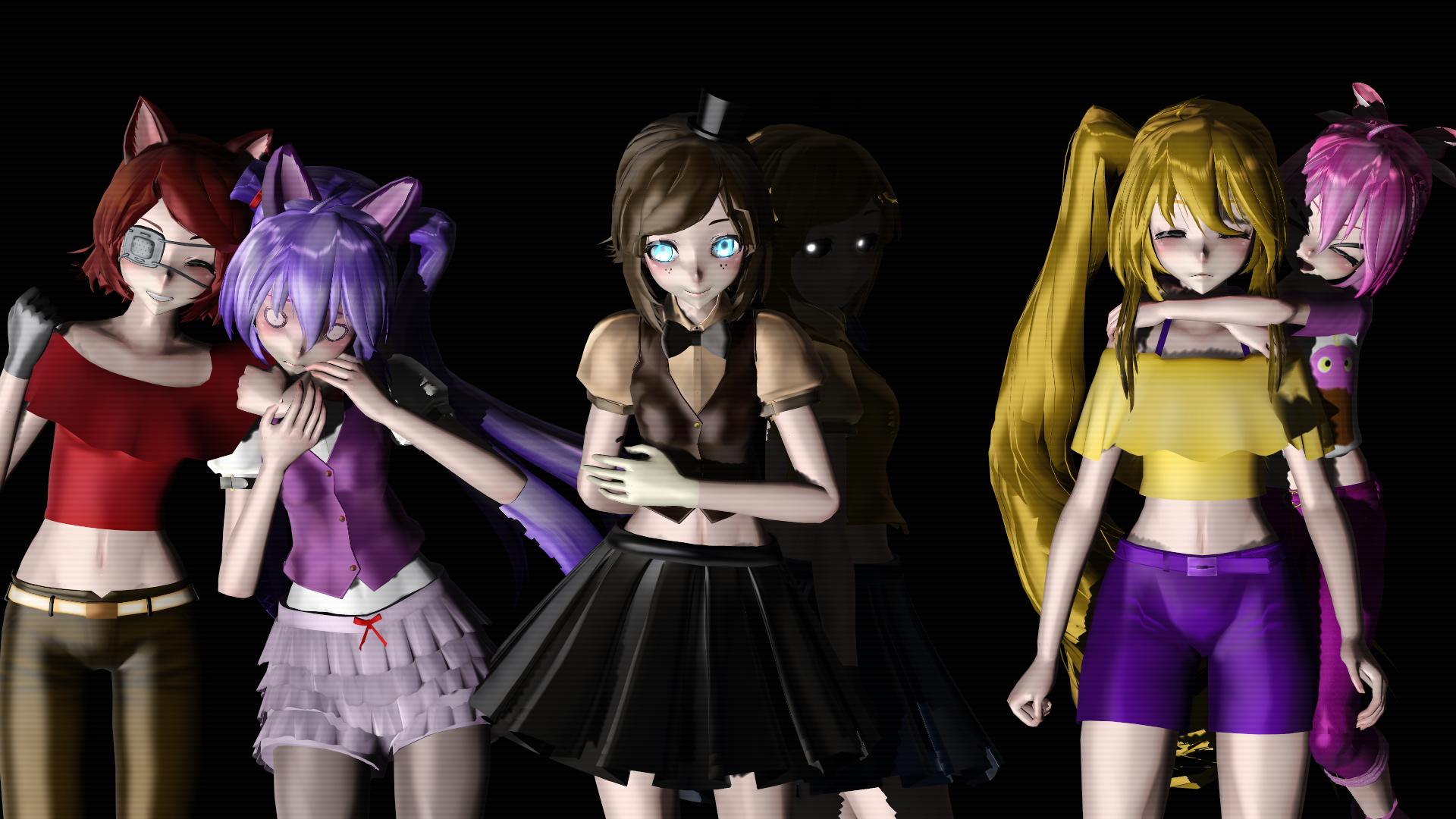 [MMD] FNAF 1 Pack DL DOWN by yuyuchanHD on DeviantArt