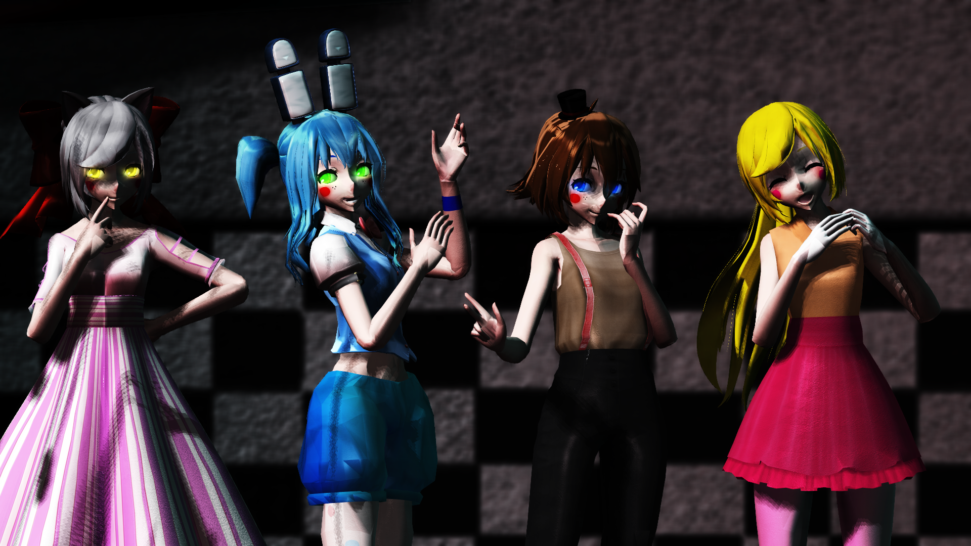 [MMD] FNAF2 DL (1) DOWN by yuyuchanHD on DeviantArt