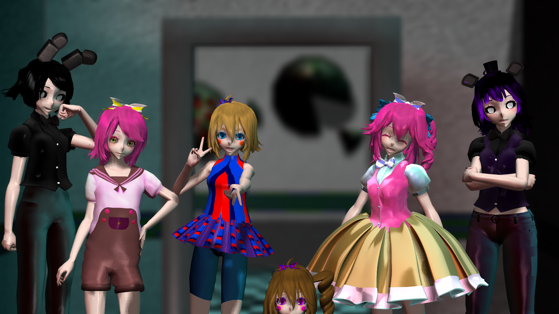 [MMD] FnaF Cakes,Balloons and Shadows DL DOWN by yuyuchanHD on DeviantArt