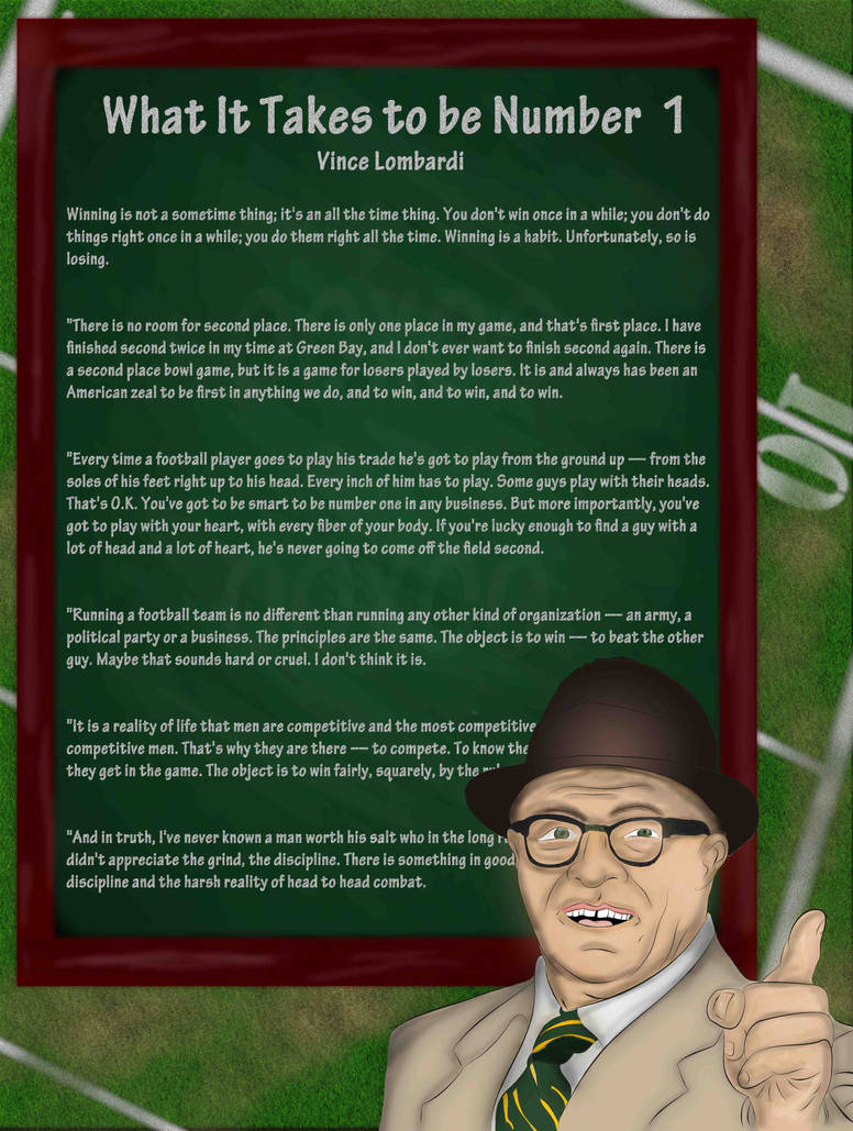Vince Lombardi Speech By Dechartea On Deviantart