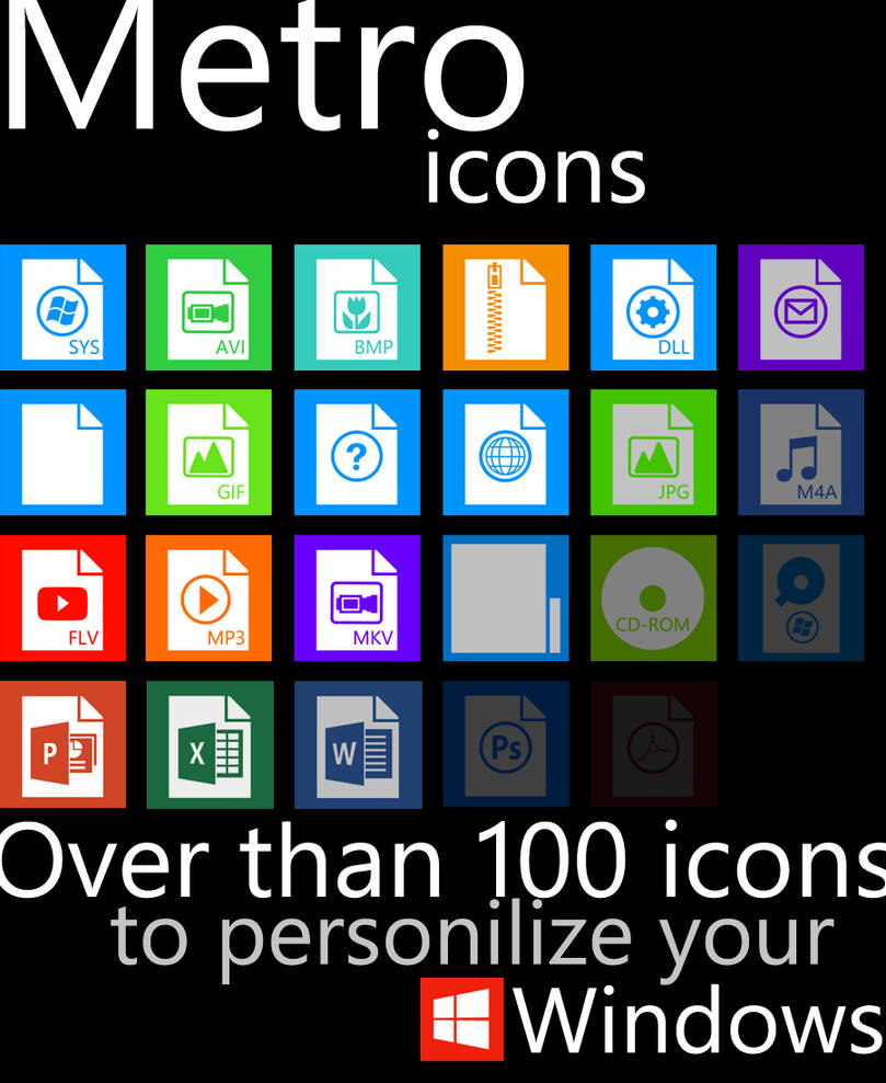 Metro File Type Icons by fabianopcampos