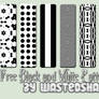 Wastedshame Black and White Patterns