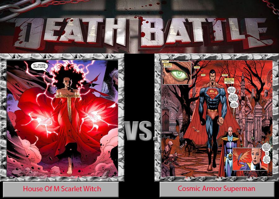 House Of M Scarlet Witch Vs Cosmic Armor Superman by 1958325779 on