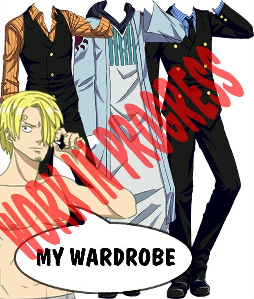 Sanji's costumes WIP