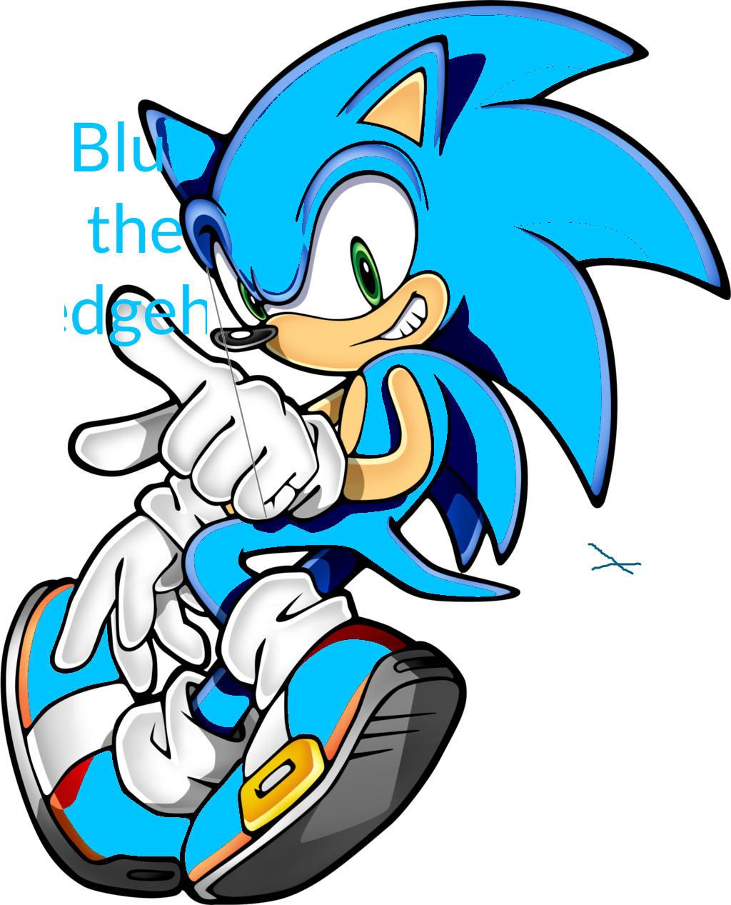 Blue the Hedgehog Custom Fan Art V.1! by TheBlueSorcerer101 on DeviantArt