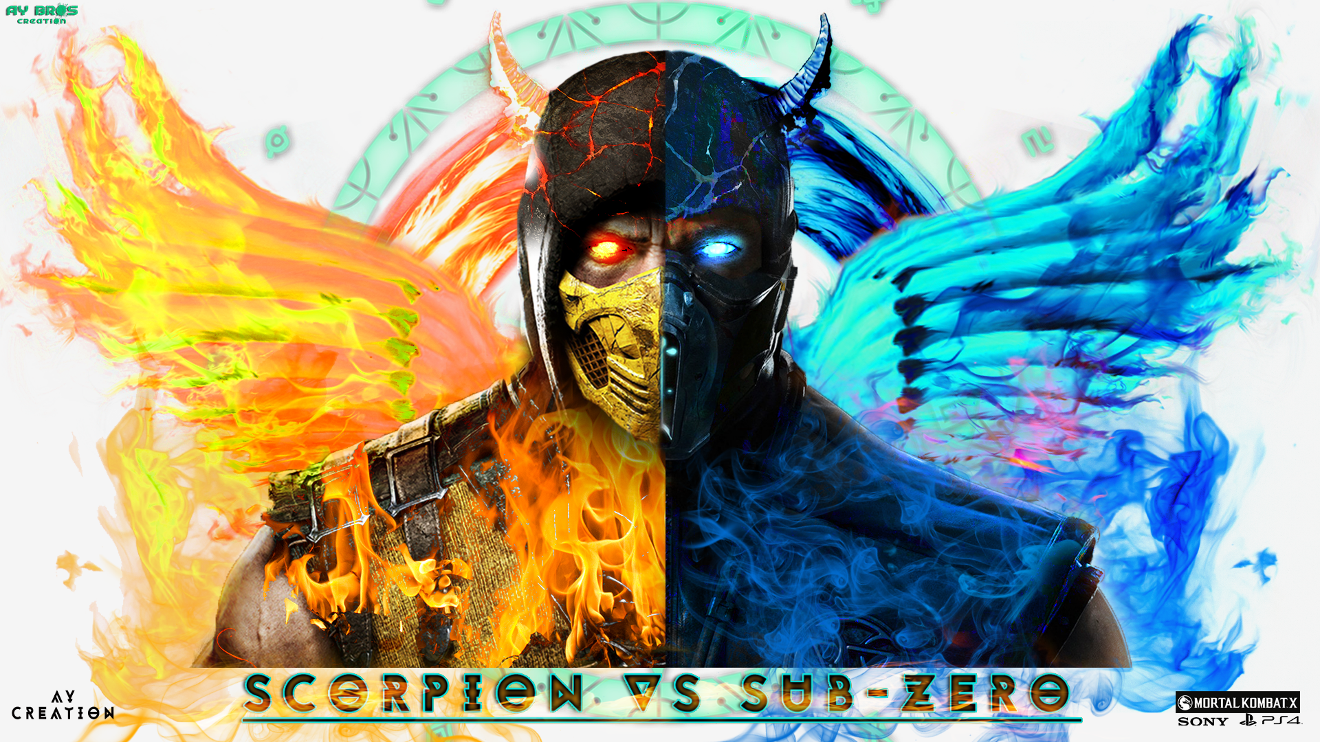 Mortal Kombat XL ( scorpion Vs Sub-zero )_PSD