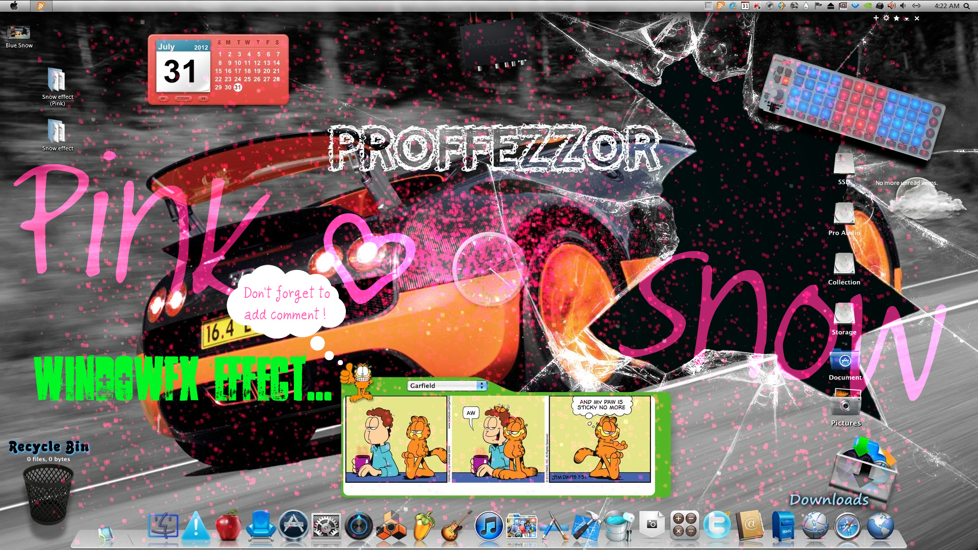 Pink Snow effect for Stardock WindowFX