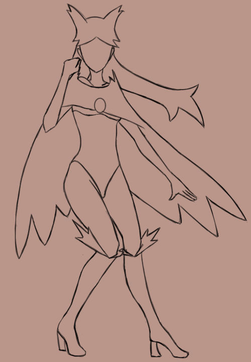 Amako lineart by TallyMai-chan on DeviantArt